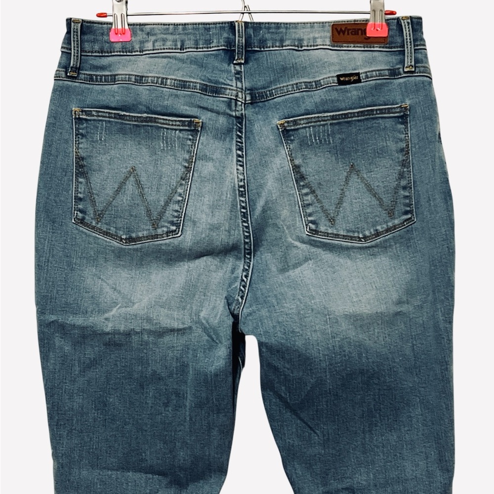 Wrangler High Rise Unforgettable Skinny Blue Jeans Womens Size 14/32 - Picture 9 of 13